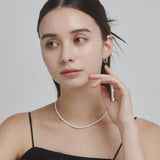 ciite' シーテ ネックレス 【 金属アレルギー対応 】 シンプルパールネックレス サージカルステンレス