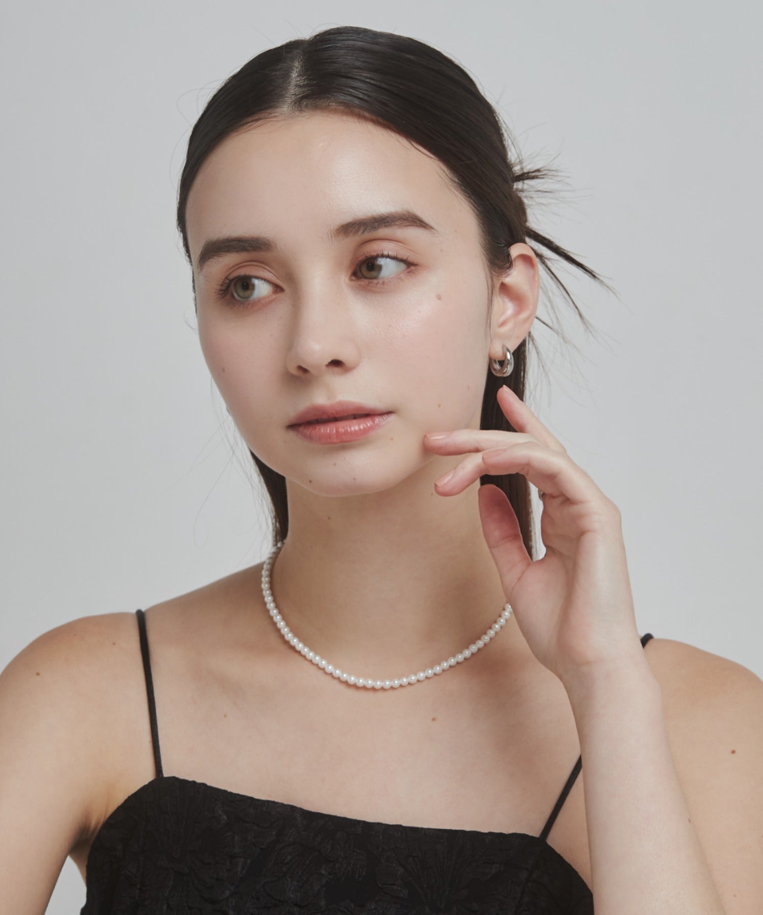 ciite' シーテ ネックレス 【 金属アレルギー対応 】 シンプルパールネックレス サージカルステンレス