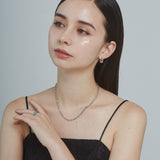 ciite' シーテ ネックレス 【 金属アレルギー対応 】 2連チェーンネックレス サージカルステンレス