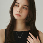 ciite' シーテ ネックレス 【 金属アレルギー対応 】 ミニリボンネックレス サージカルステンレス