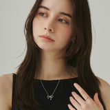 ciite' シーテ ネックレス 【 金属アレルギー対応 】 ミニリボンネックレス サージカルステンレス