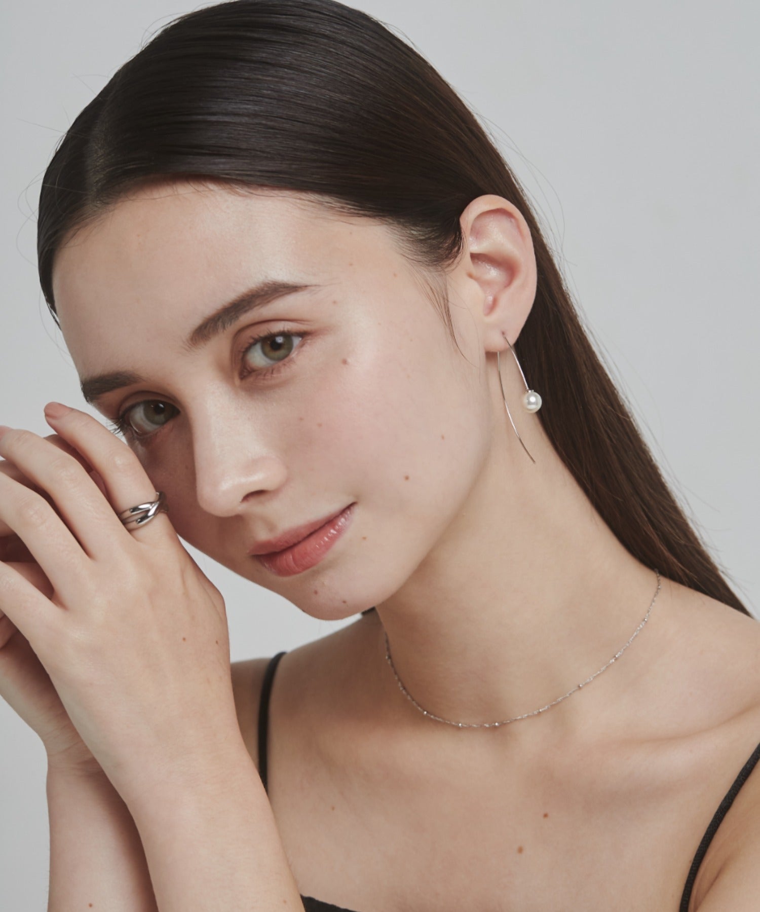 ciite' シーテ ピアス（両耳用） パールフックピアス (両耳用)