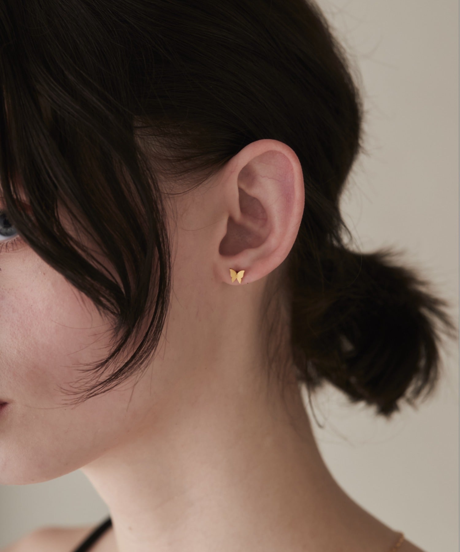 ciite' シーテ ピアス（両耳用） 【 金属アレルギー対応 】 ミニバタフライモチーフピアス サージカルステンレス (両耳用)