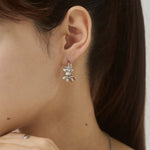 ciite' シーテ ピアス（両耳用） フラワービジュー フープピアス（両耳用）
