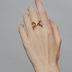 ciite' シーテ リング 【 金属アレルギー対応 】 ビッグクロスリング サージカルステンレス