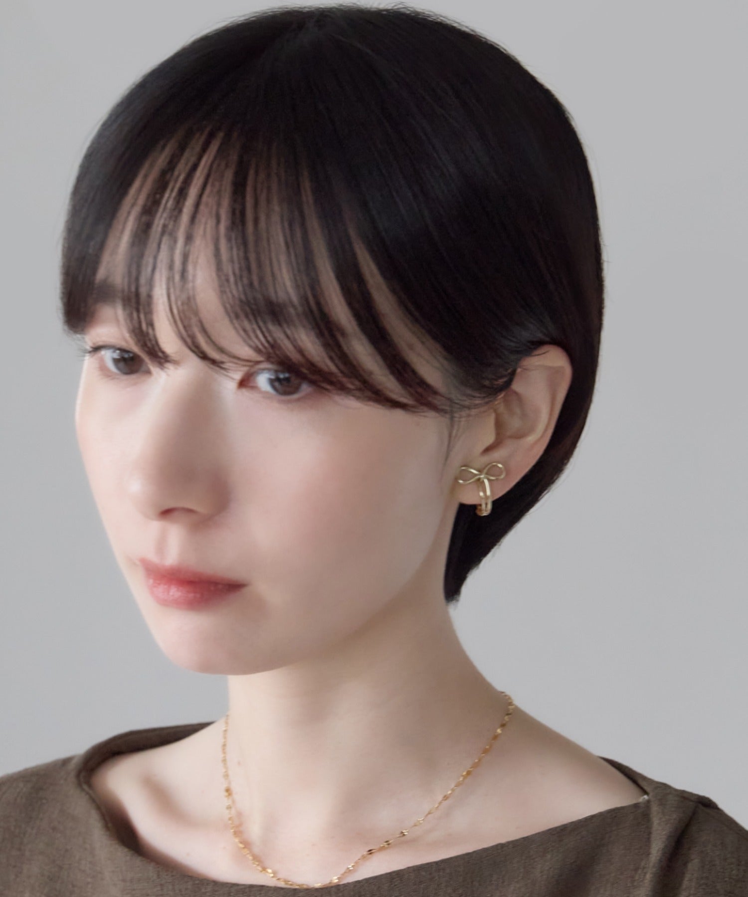 ciite' シーテ イヤリング シリコン付 リボンデザイン イヤリング