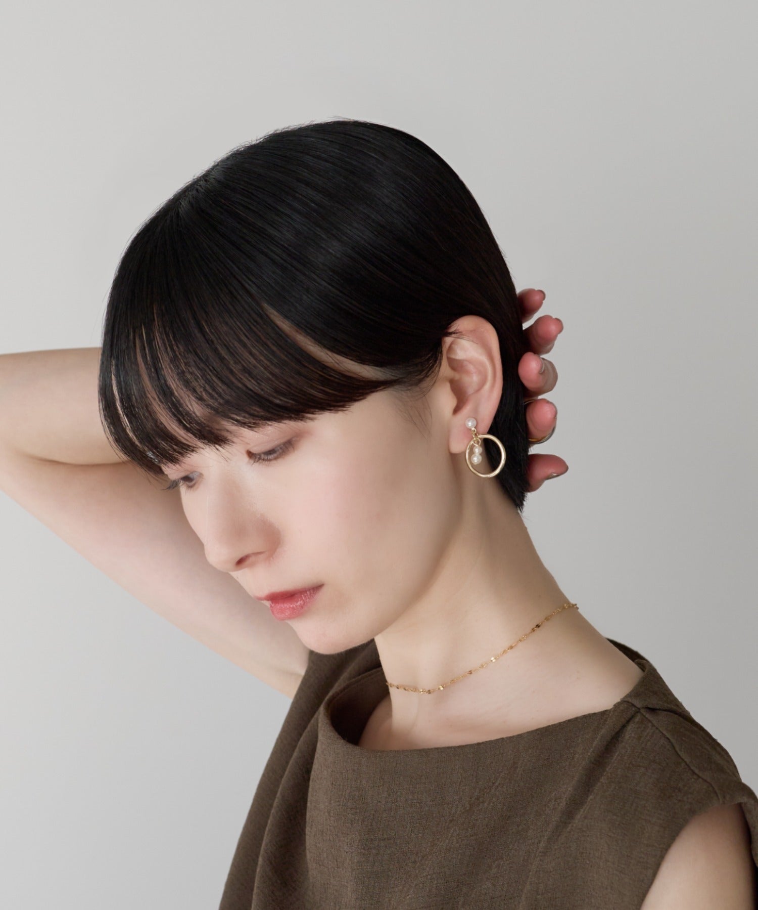ciite' シーテ イヤリング シリコン付 デザインパール イヤリング