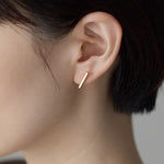 ciite' シーテ ピアス（両耳用） 【金属アレルギー対応】レクタングルバー ピアス