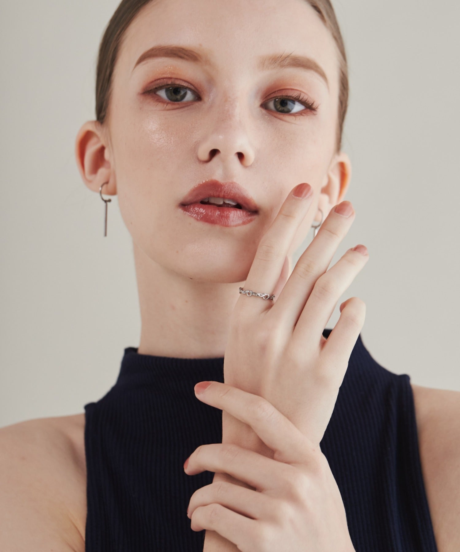 ciite' シーテ リング 【 金属アレルギー対応 】 ノットモチーフリング サージカルステンレス