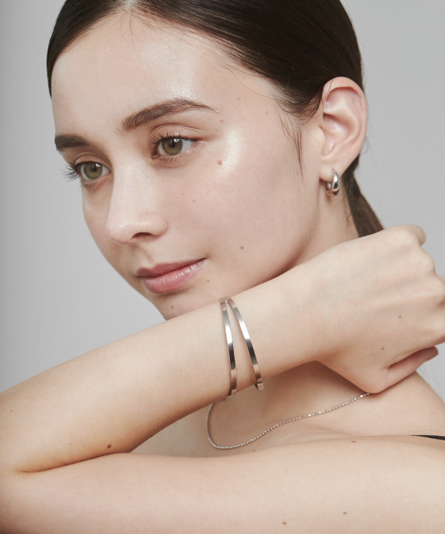 ciite' シーテ ブレスレット 【 金属アレルギー対応 】 2ラインバングル / ブレスレット サージカルステンレス