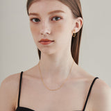 ciite' シーテ ネックレス 【 金属アレルギー対応 】 グリッターチェーンネックレス サージカルステンレス