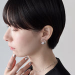 ciite' シーテ イヤリング シリコン付き デザインパールイヤリング