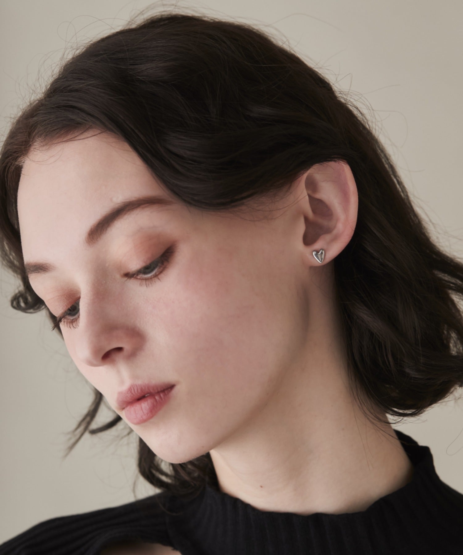 ciite' シーテ ピアス（両耳用） 【 金属アレルギー対応 】 ミニハートピアス サージカルステンレス (両耳用)