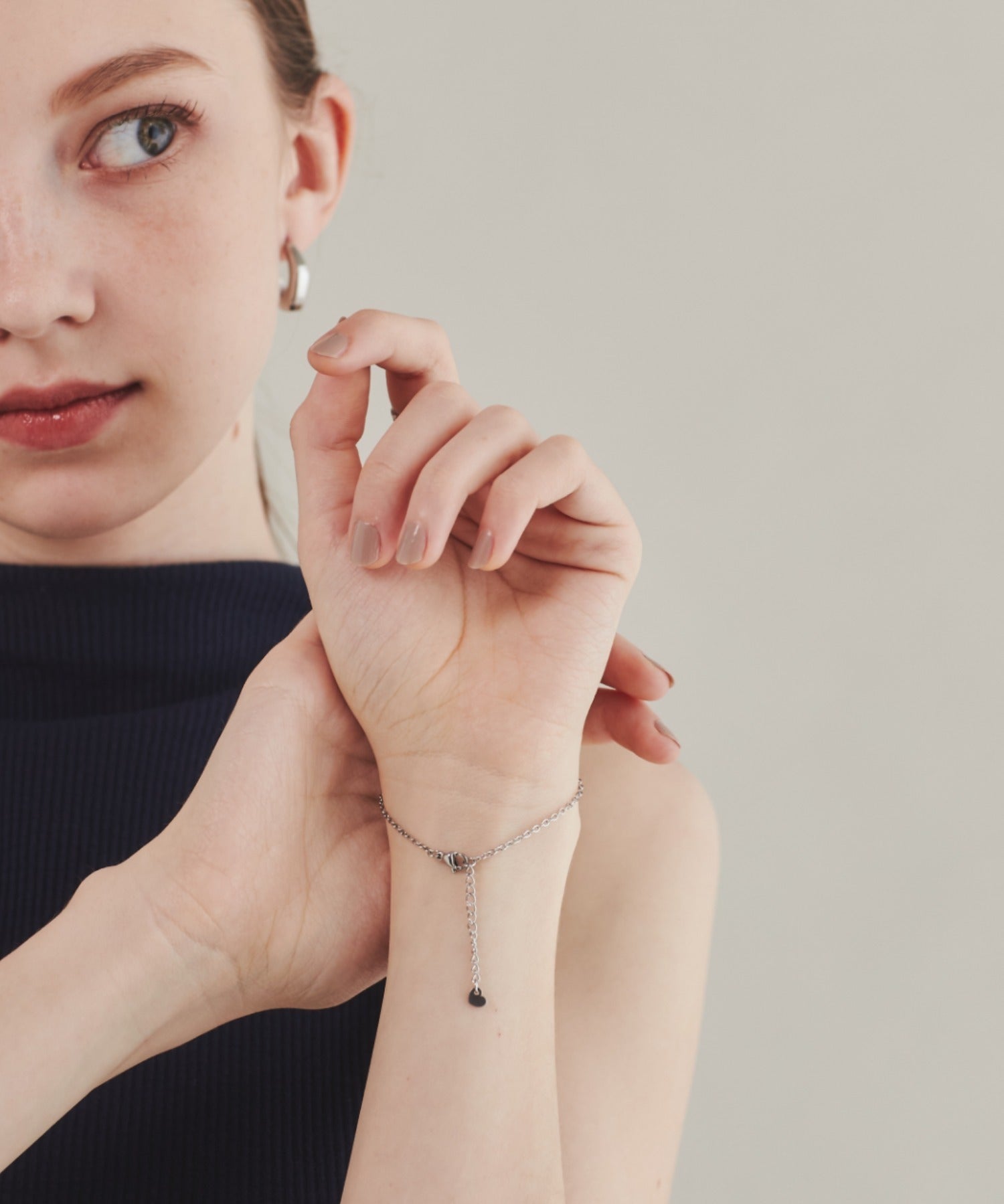 ciite' シーテ ブレスレット 【 金属アレルギー対応 】 シンプルリボン ブレスレット サージカルステンレス