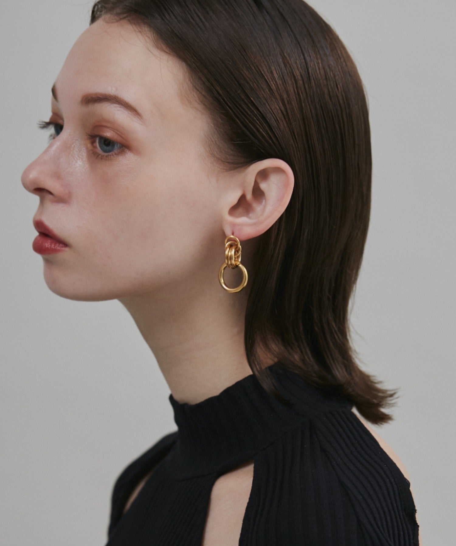 ciite' シーテ ピアス（両耳用） 【 金属アレルギー対応 】 モチーフサークルピアス サージカルステンレス (両耳用)