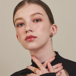 ciite' シーテ ピアス（両耳用） 【 金属アレルギー対応 】 フラワーモチーフピアス サージカルステンレス (両耳用)