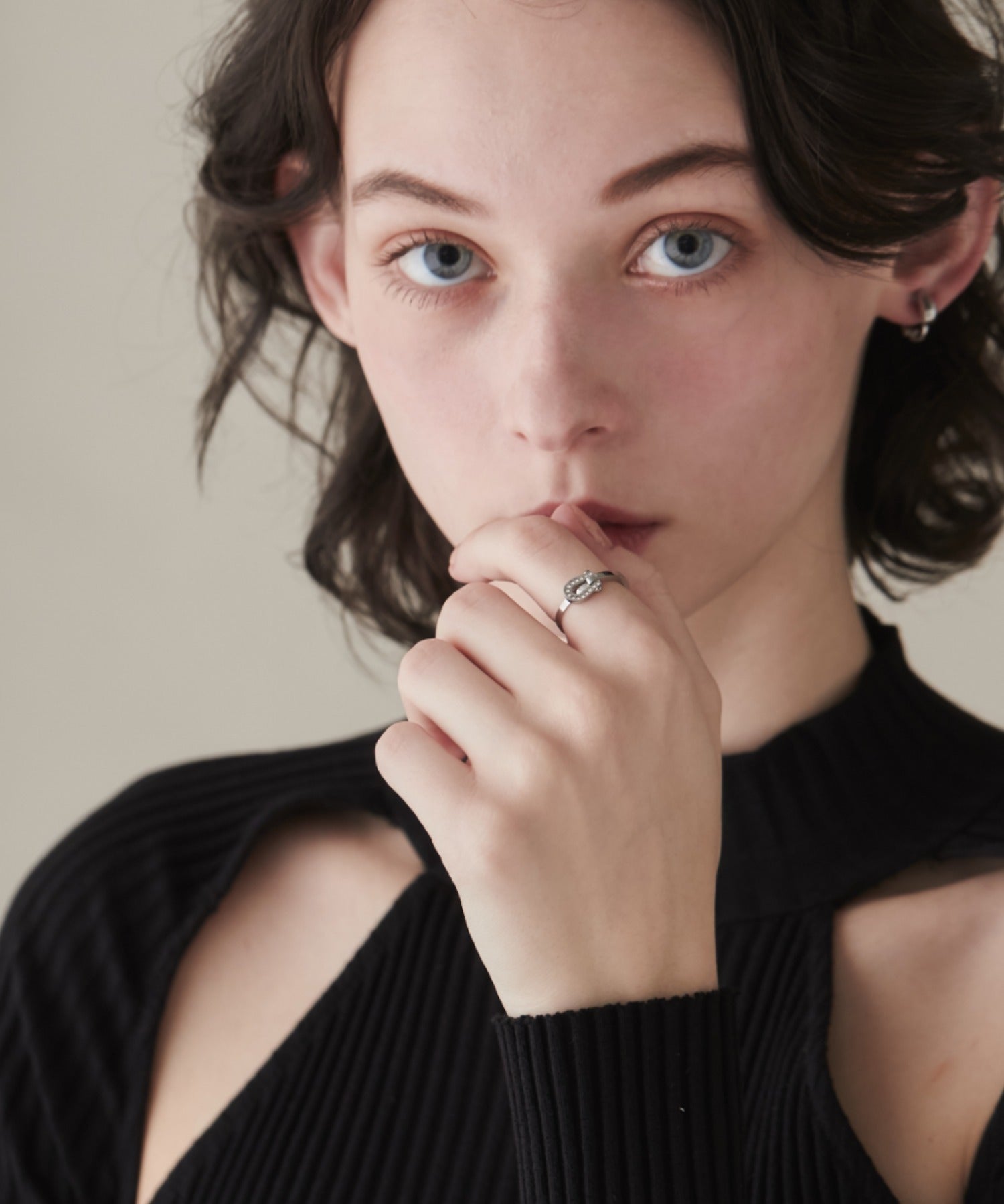 ciite' シーテ リング 【 金属アレルギー対応 】 ホースシュービジュー リング サージカルステンレス