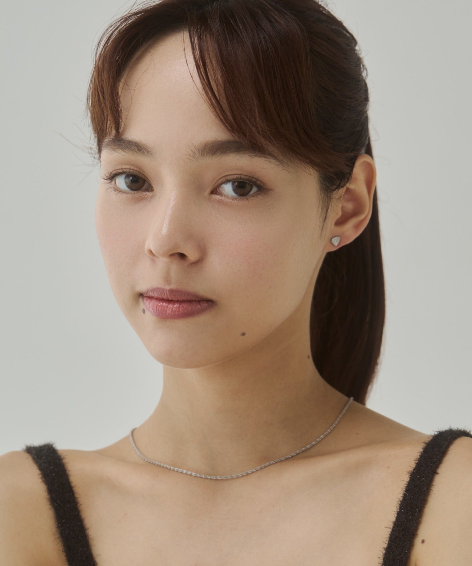 ciite' シーテ ピアス（両耳用） 【 金属アレルギー対応 】グリッターハートピアス サージカルステンレス（両耳用）