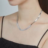 ciite' シーテ ネックレス 【 金属アレルギー対応 】 4mm スネークチェーンネックレス サージカルステンレス