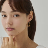 ciite' シーテ ピアス（両耳用） 【 金属アレルギー対応 】オーバルフープピアス サージカルステンレス（両耳用）