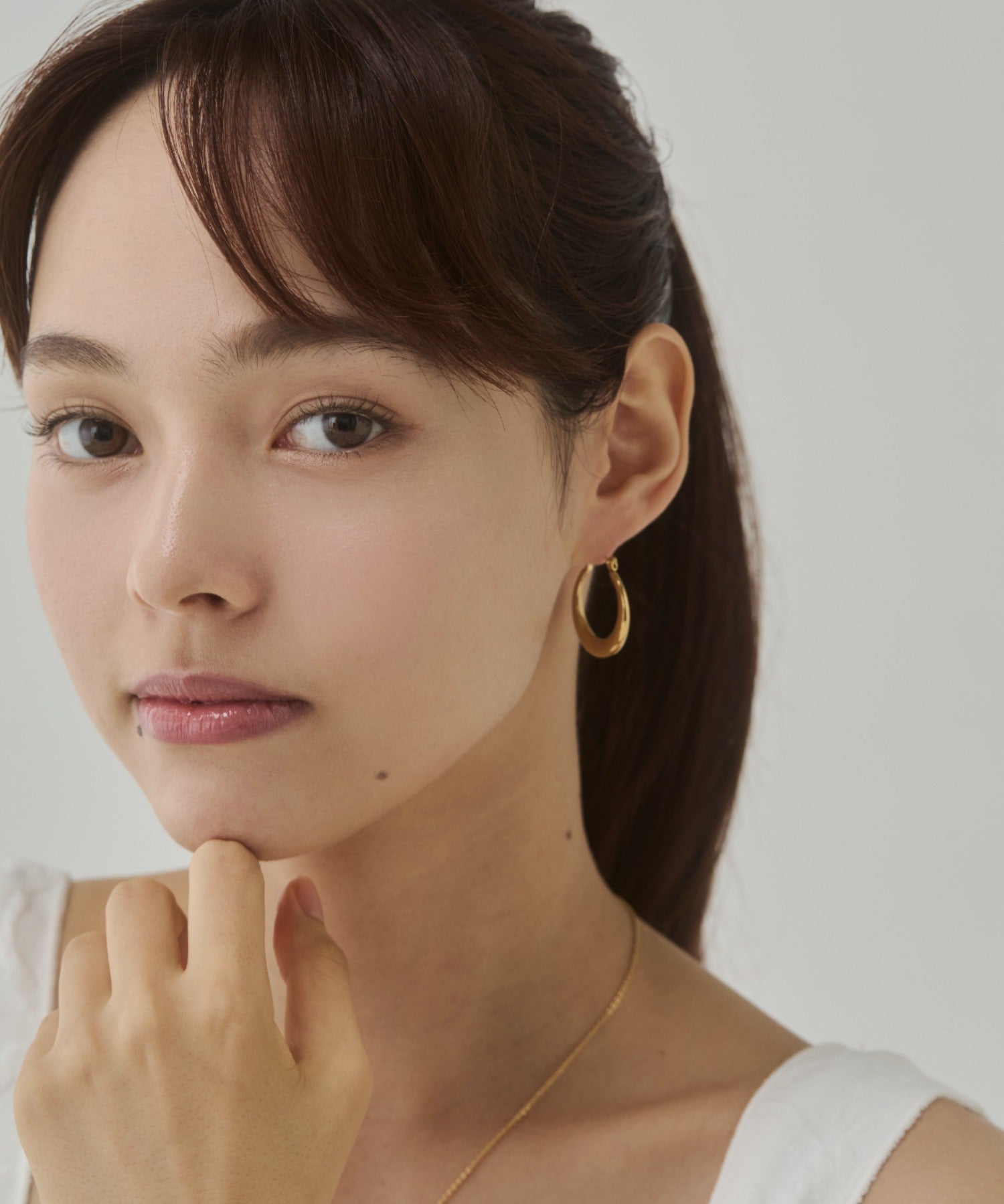 ciite' シーテ ピアス（両耳用） 【 金属アレルギー対応 】オーバルフープピアス サージカルステンレス（両耳用）