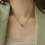 ciite' シーテ ネックレス 【 金属アレルギー対応 】 ミニハートネックレス サージカルステンレス