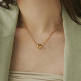 ciite' シーテ ネックレス 【 金属アレルギー対応 】 ミニハートネックレス サージカルステンレス