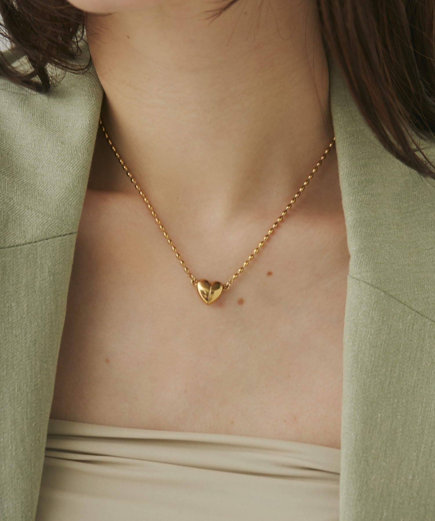 ciite' シーテ ネックレス 【 金属アレルギー対応 】 ミニハートネックレス サージカルステンレス