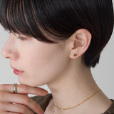 ciite' シーテ ピアス（両耳用） 【金属アレルギー対応】シンプルスクエア ピアス