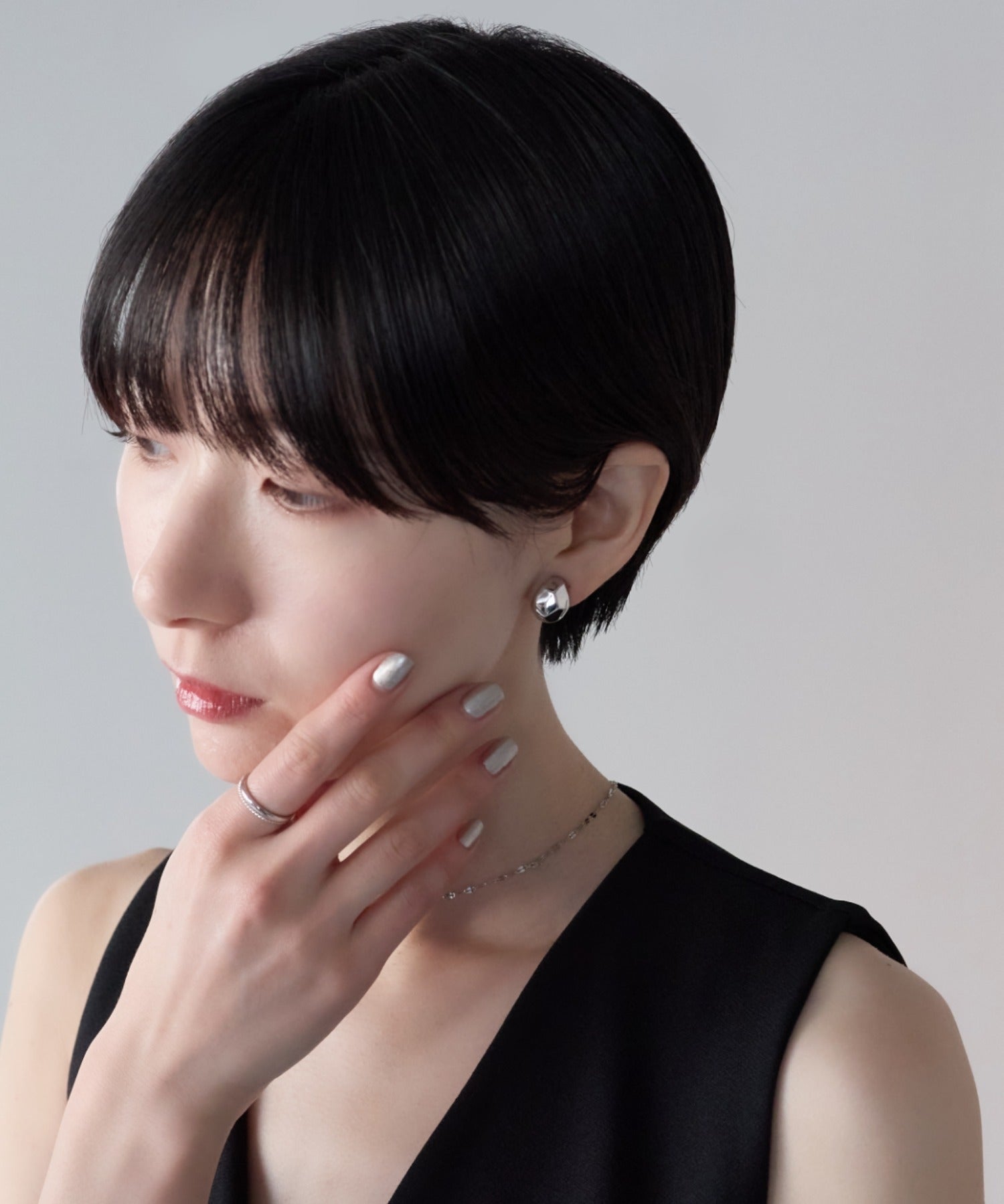 ciite' シーテ イヤリング シリコン付 デザインメタル イヤリング