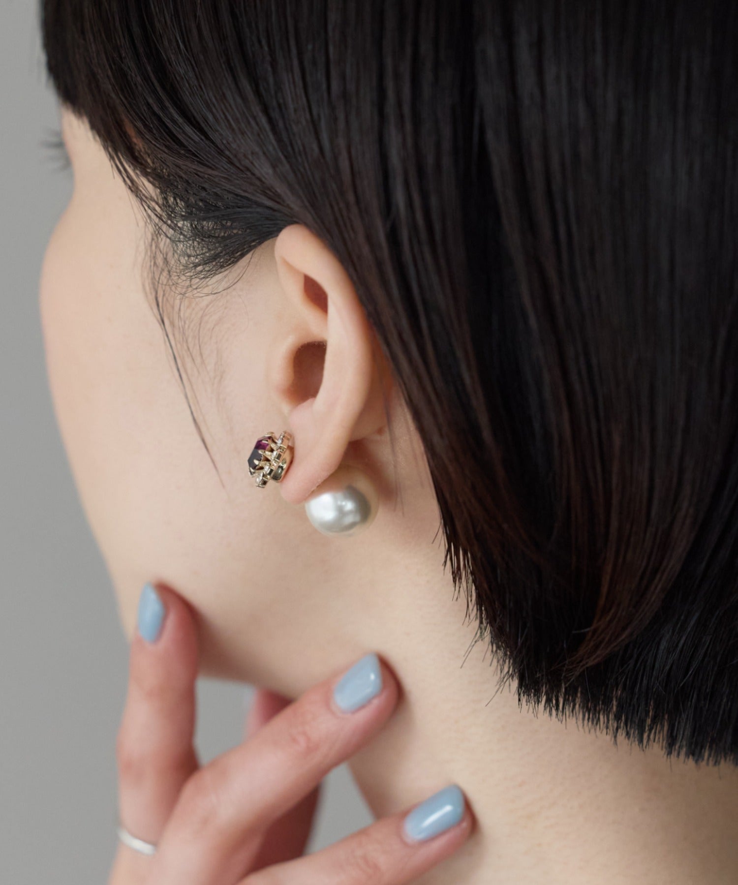 ciite' シーテ ピアス（両耳用） ビジューパールピアス