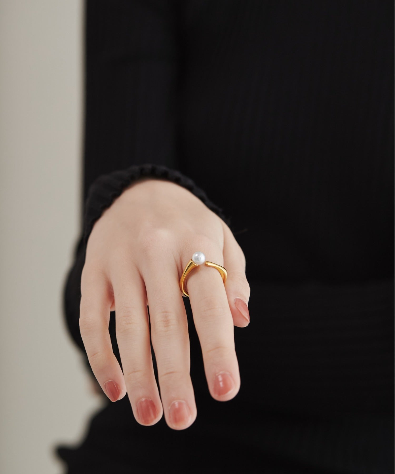 ciite' シーテ リング 【 金属アレルギー対応 】 パールモチーフリング サージカルステンレス