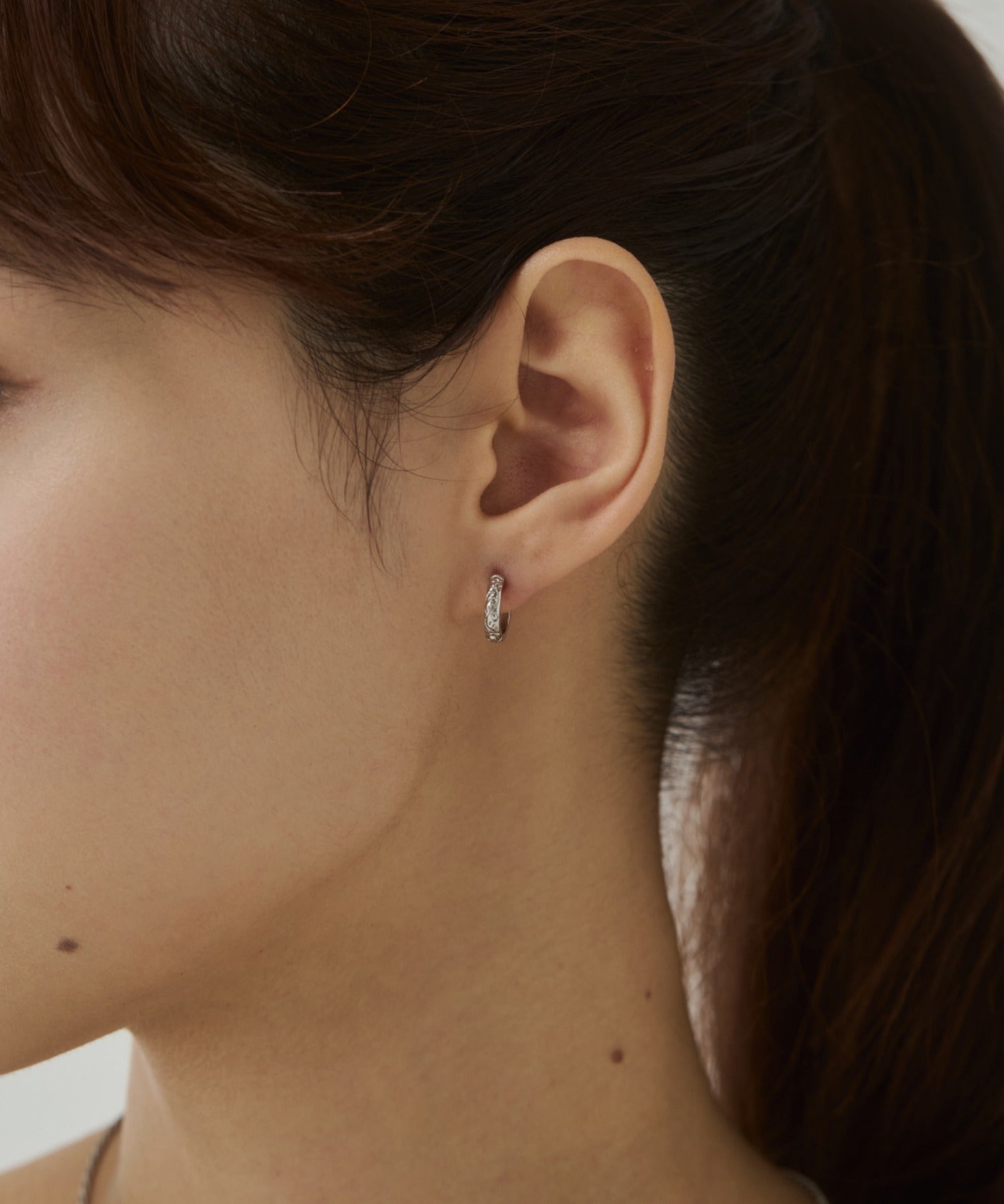 ciite' シーテ ピアス（両耳用） ニュアンス ミニフープピアス（両耳用）