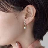 ciite' シーテ イヤリング シリコン付 デザインパールビジュー イヤリング