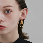 ciite' シーテ ピアス（両耳用） 【 金属アレルギー対応 】 モチーフサークルピアス サージカルステンレス (両耳用)