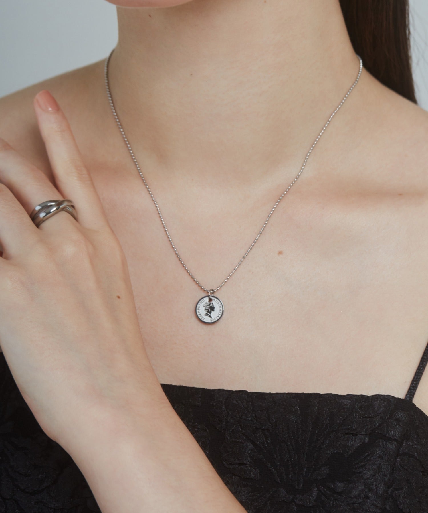 ciite' シーテ ネックレス 【 金属アレルギー対応 】 エリザベスコインネックレス サージカルステンレス