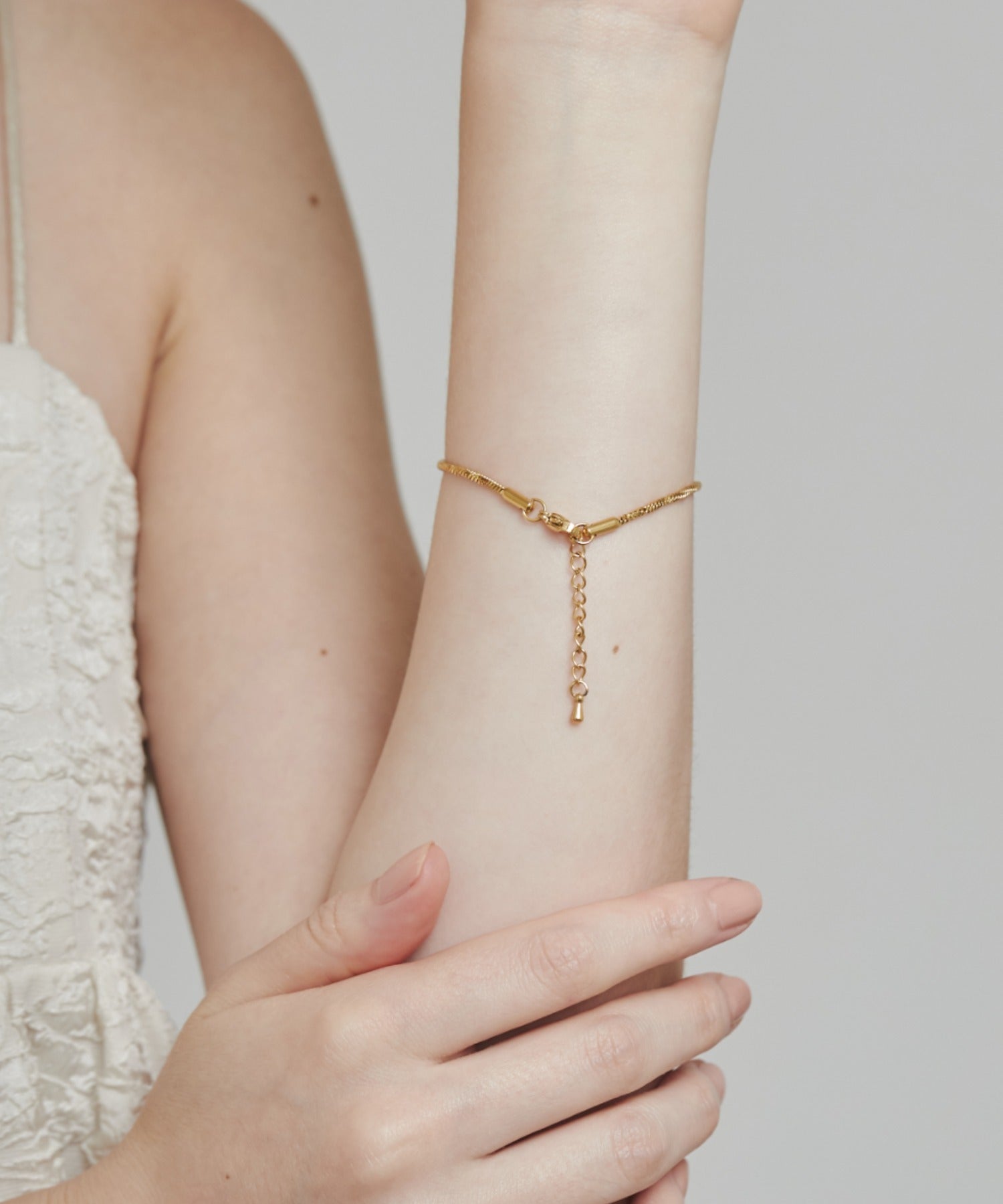 ciite' シーテ ブレスレット 【 金属アレルギー対応 】グリッターチェーンブレスレット サージカルステンレス