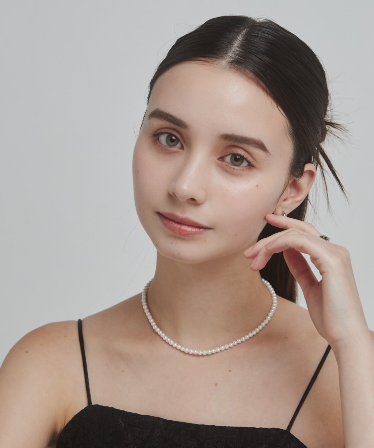 ciite' シーテ ネックレス 【 金属アレルギー対応 】 シンプルパールネックレス サージカルステンレス