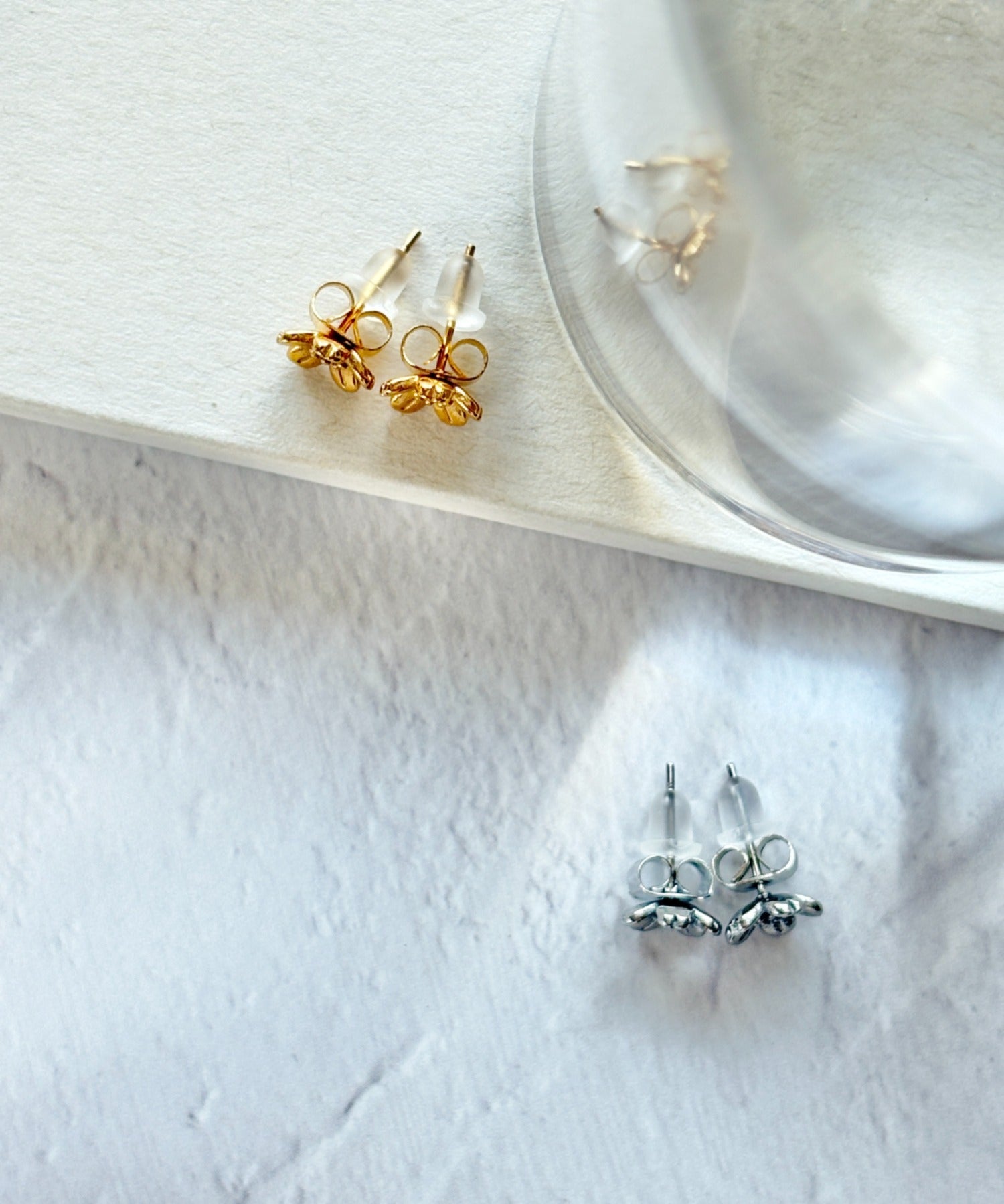 ciite' シーテ ピアス（両耳用） 【 金属アレルギー対応 】フラワーモチーフピアス サージカルステンレス（両耳用）