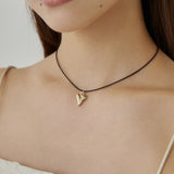 ciite' シーテ ネックレス メタルハートトップ コードチョーカー / ネックレス