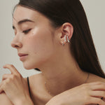 ciite' シーテ イヤーカフ 【 金属アレルギー対応 】ミニパールイヤーカフ サージカルステンレス