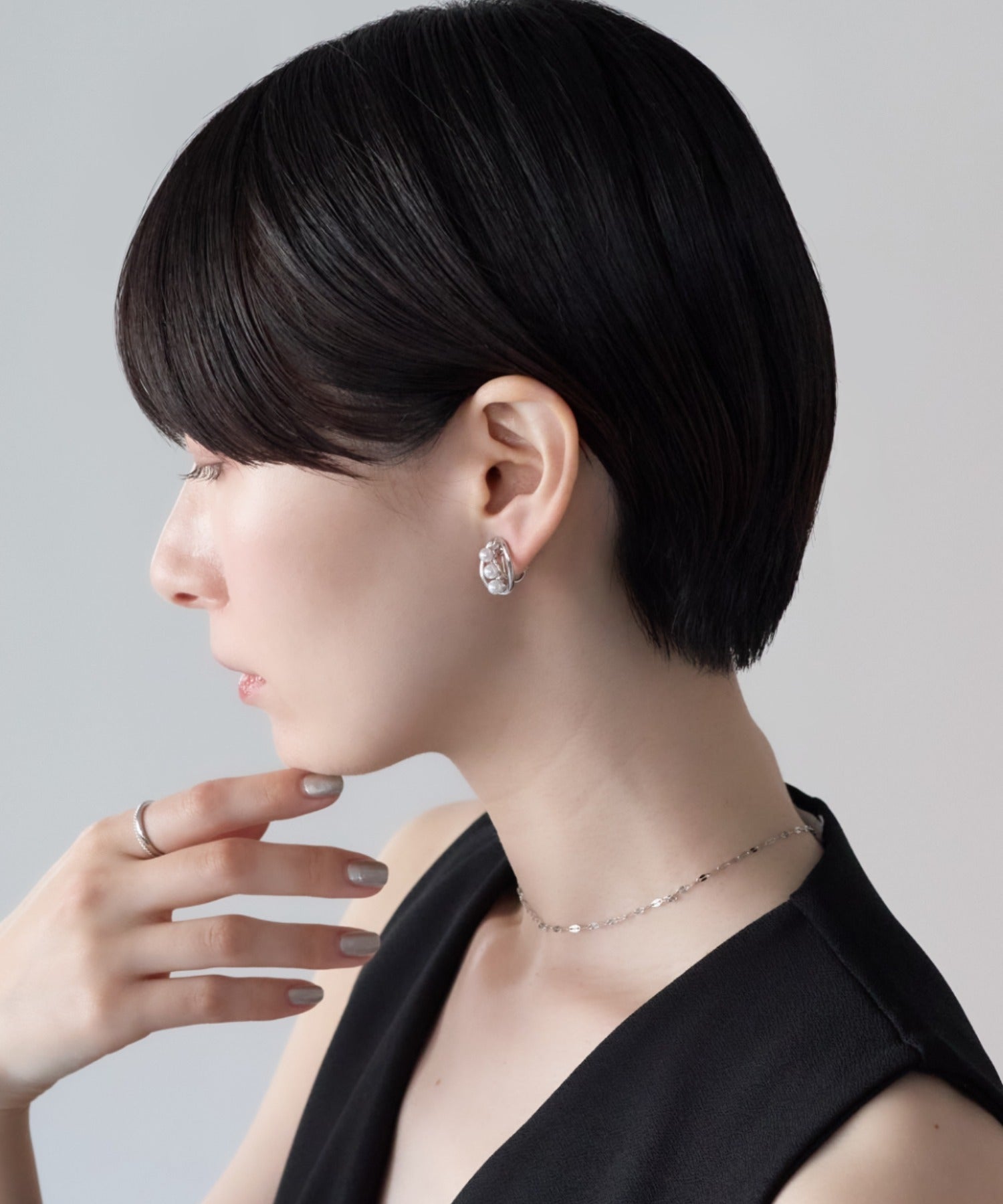 ciite' シーテ イヤリング シリコン付 デザインパール イヤリング