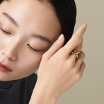 ciite' シーテ リング 【 金属アレルギー対応 】 ビッグクロスリング サージカルステンレス