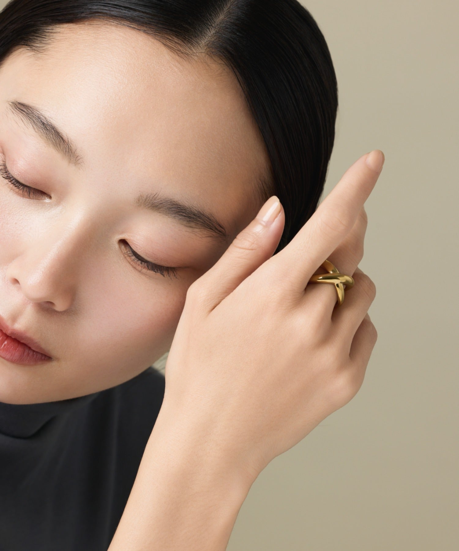 ciite' シーテ リング 【 金属アレルギー対応 】 ビッグクロスリング サージカルステンレス