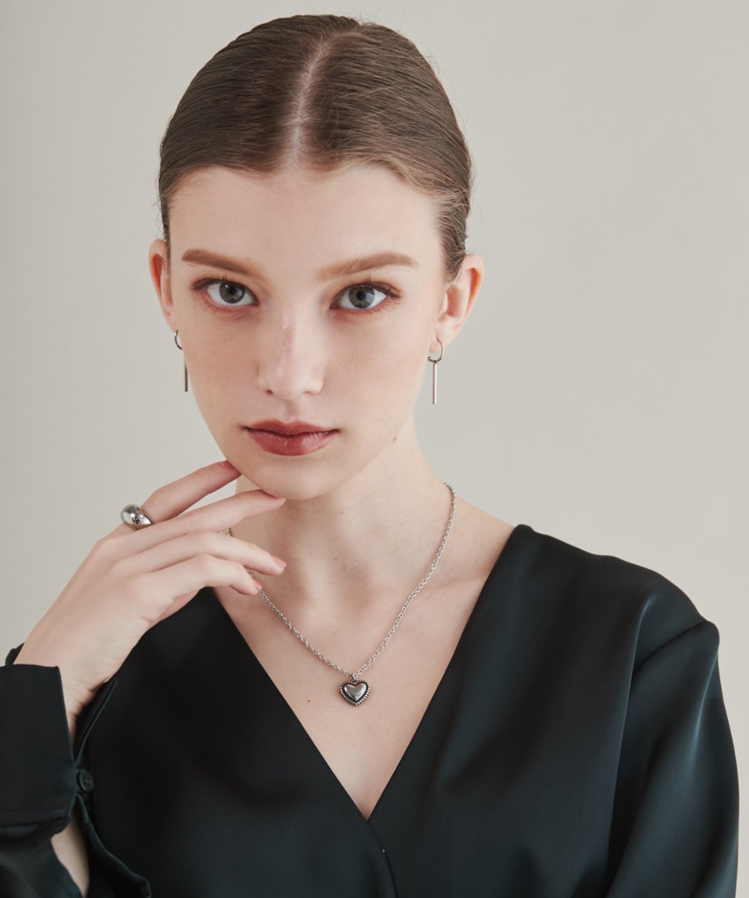 ciite' シーテ ネックレス 【 金属アレルギー対応 】 ハートネックレス サージカルステンレス