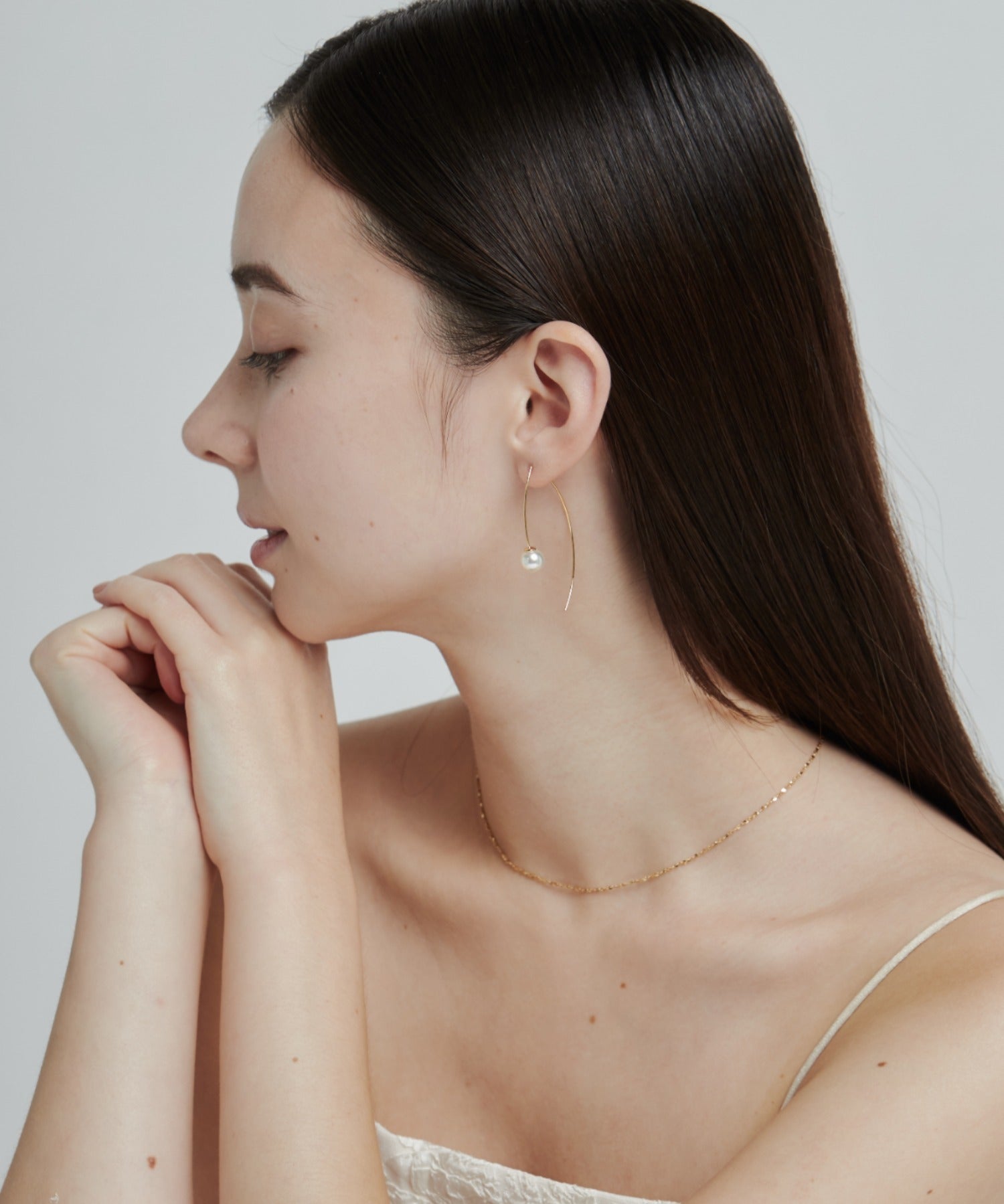 ciite' シーテ ピアス（両耳用） パールフックピアス (両耳用)