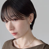 ciite' シーテ イヤリング シリコン付 デザインビジュー パール イヤリング