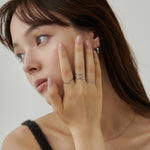 ciite' シーテ リング 【 金属アレルギー対応 】シンプルリング 4個セット サージカルステンレス