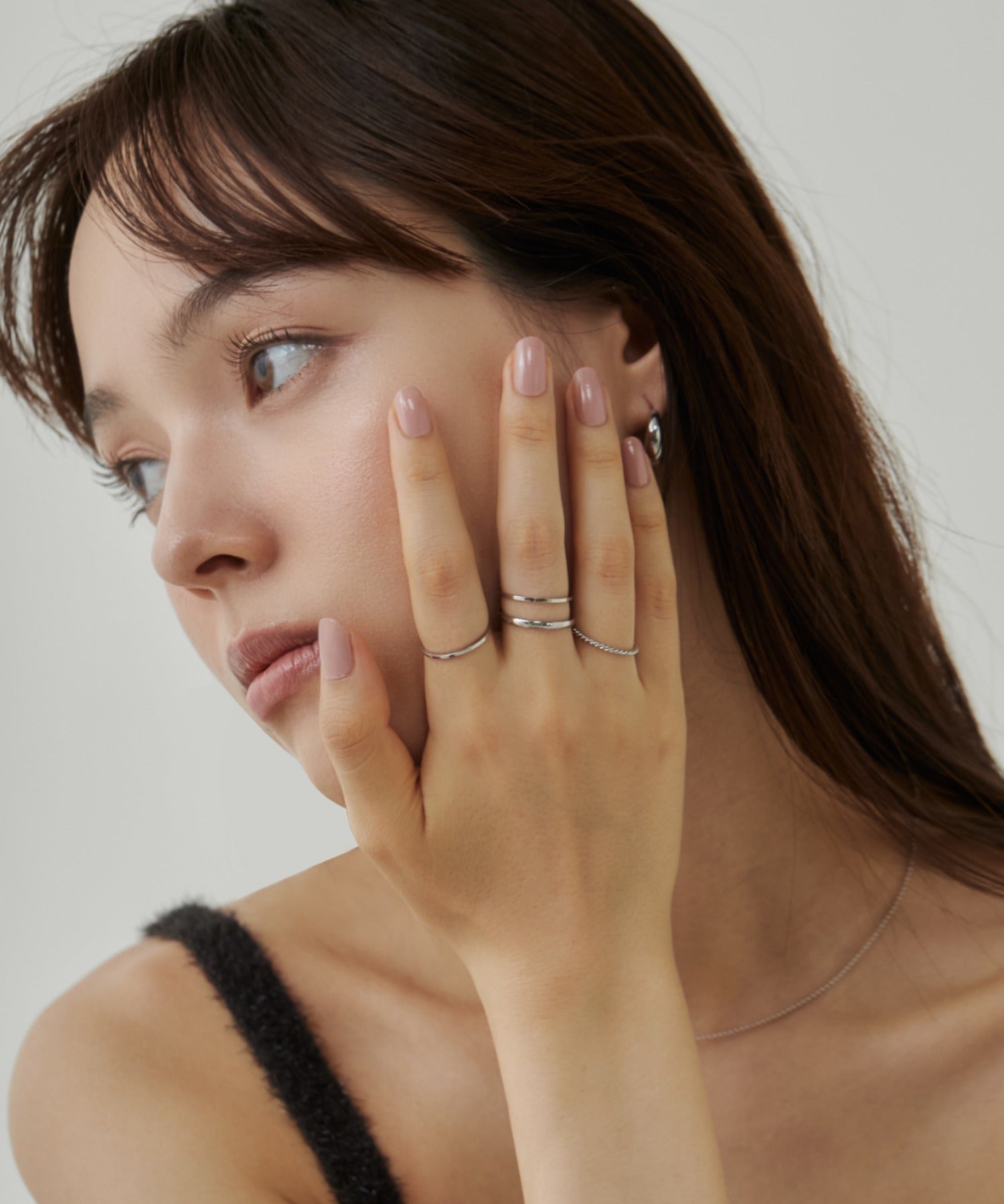 ciite' シーテ リング 【 金属アレルギー対応 】シンプルリング 4個セット サージカルステンレス