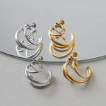 ciite' シーテ イヤリング 【 金属アレルギー対応 】 デザインフープイヤリング サージカルステンレス (両耳用)